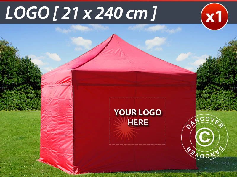 1 stk. FleXtents sidevegg print 21x240cm