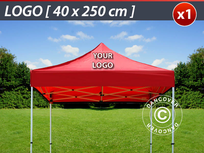 1 stk. FleXtents tak print 40x250cm