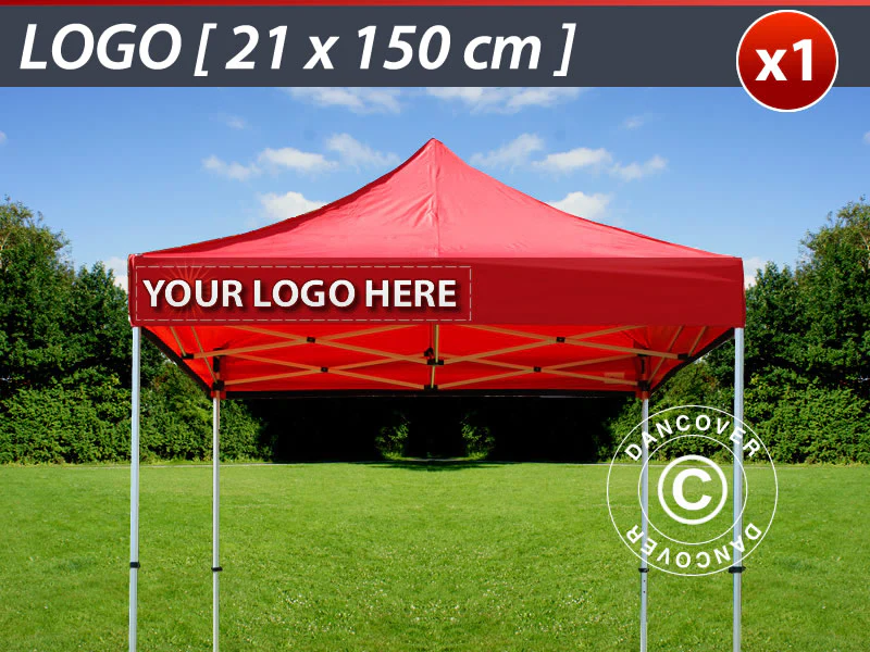 1 stk. FleXtents valance print 21x150cm, justert til venstre