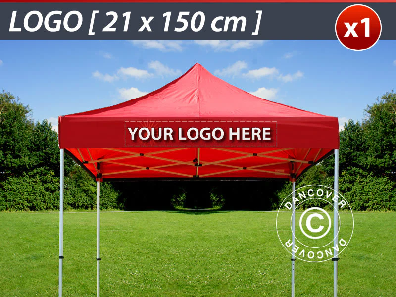 1 stk. FleXtents valance print 21x150cm, sentrert