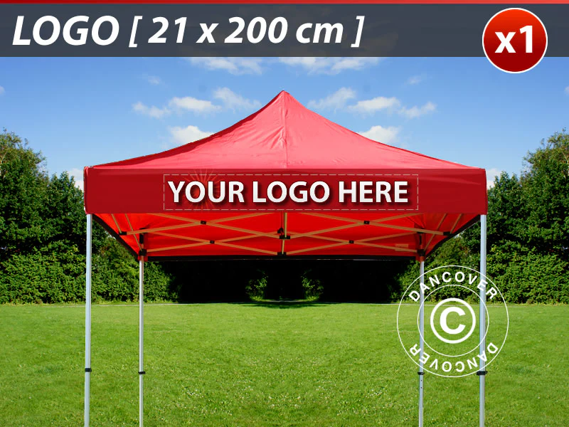 1 stk. FleXtents valance print 21x200cm, sentrert