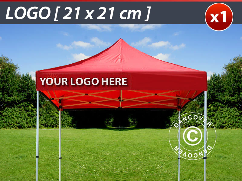 1 stk. FleXtents valance print 21x21cm, justert til venstre
