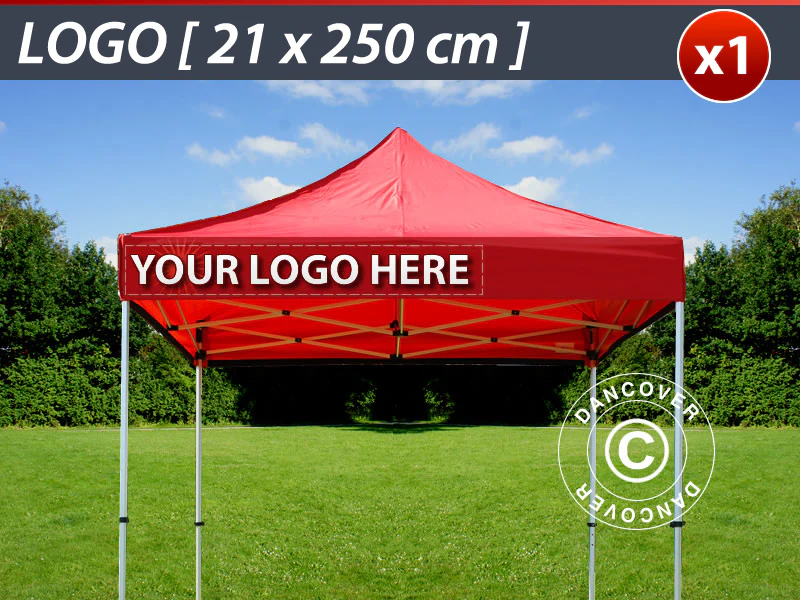 1 stk. FleXtents valance print 21x250cm, justert til venstre