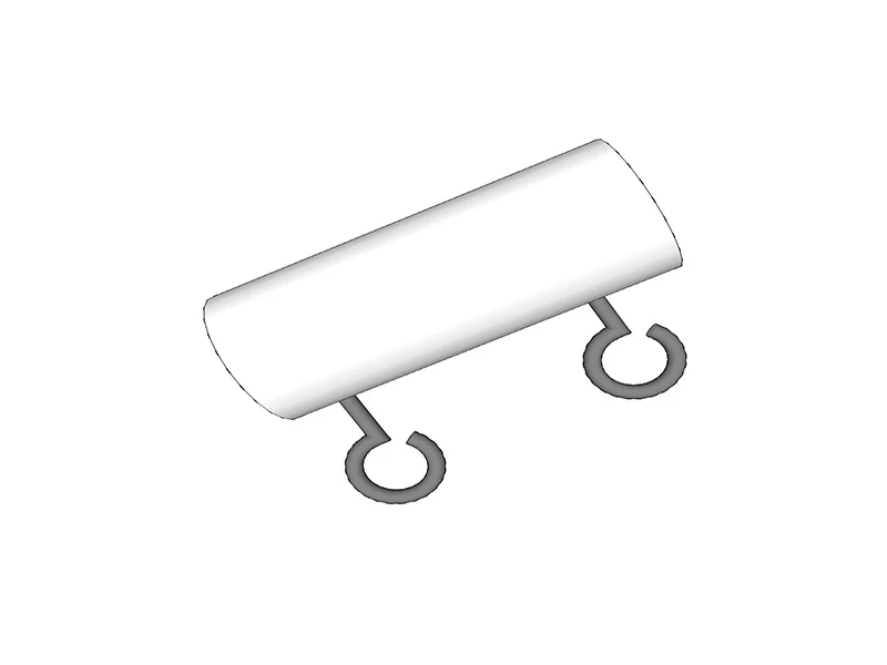 2-veis rørkobling, Ø42mm, 200mm