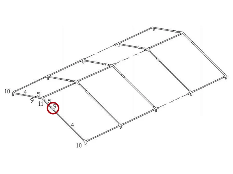 2-veis rørkobling, Ø54mm - Image 3