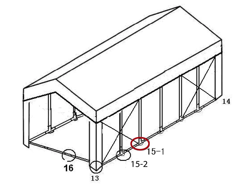 3-veis rørkobling  for bunnramme, Ø42+Ø54mm - Image 3