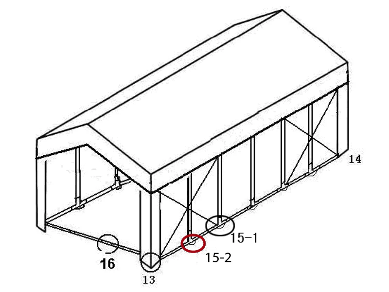 3-veis rørkobling  for bunnramme, Ø42+Ø54mm - Image 5