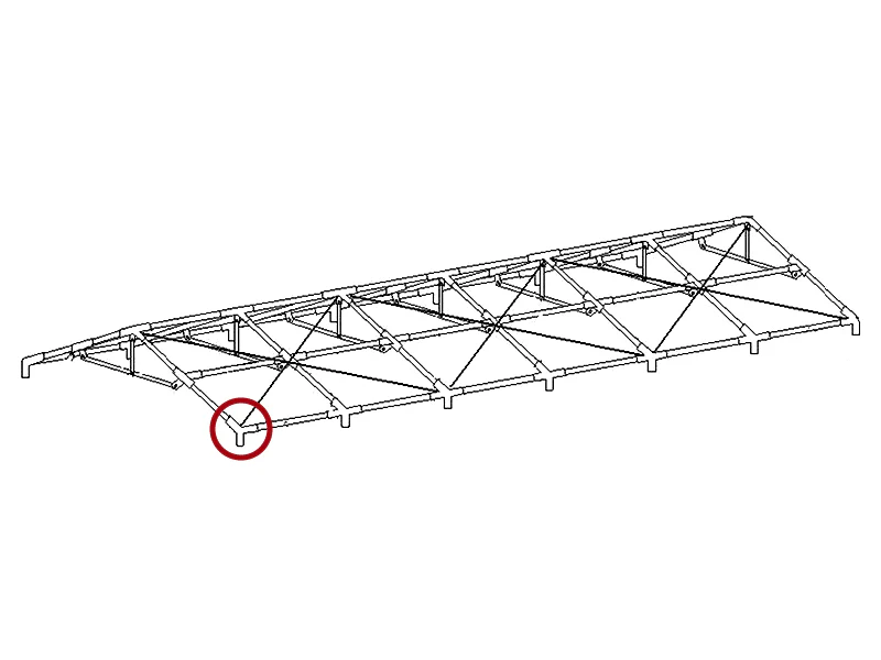 3-veis rørkobling, Ø42+Ø54mm, 110° - Image 3