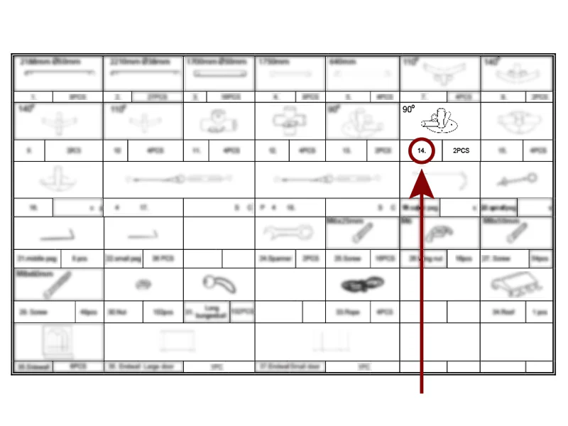 3-veis rørkobling til bunnramme, Ø42+Ø54mm, 90° - Image 2