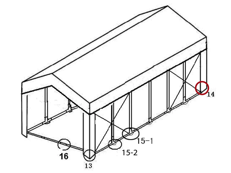 3-veis rørkobling til bunnramme, Ø42+Ø54mm, 90° - Image 3