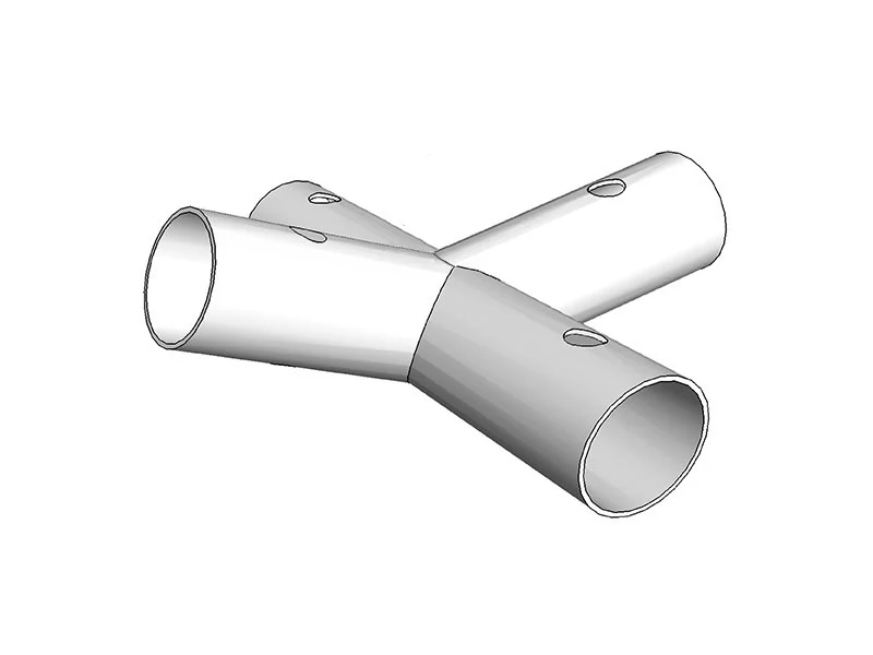 4-veis kobling, Ø45-54mm, 140°