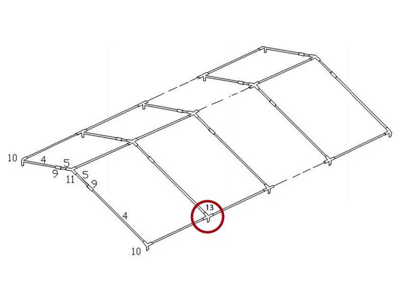 4-veis rørkobling, Ø42+Ø54mm, 110° - Image 6