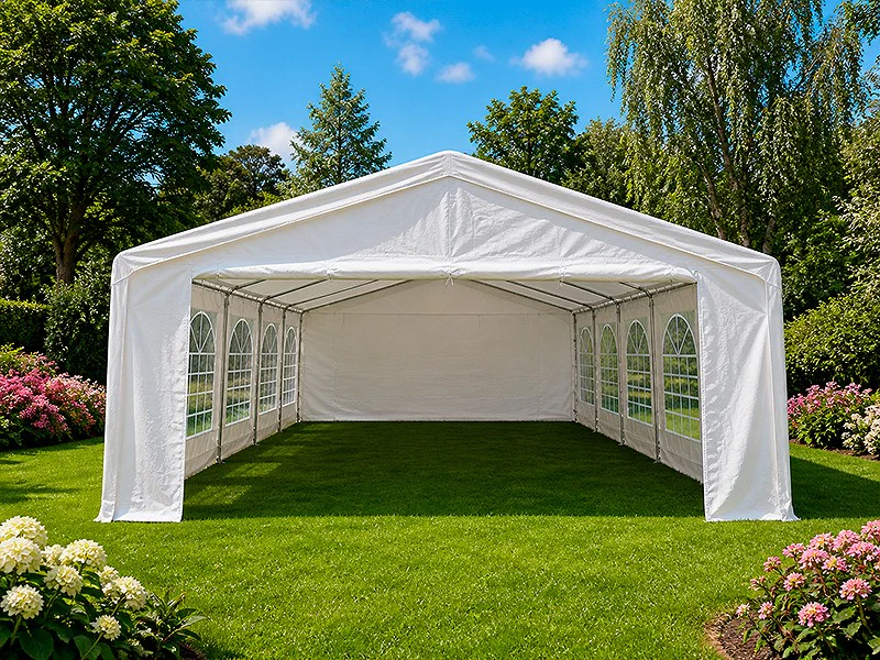 Partytelt Basic 5x10m PE 500, Hvit - Image 3