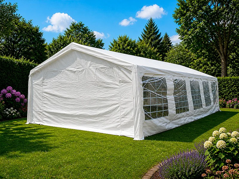 Partytelt Basic 5x10m PE 500, Hvit - Image 4