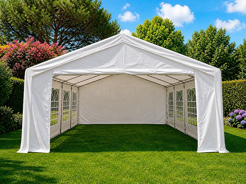Partytelt Basic 5x8m PE 500, Hvit - Image 2