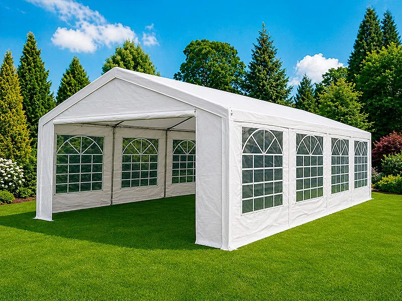 Partytelt Basic 5x8m PE 500, Hvit - Image 3
