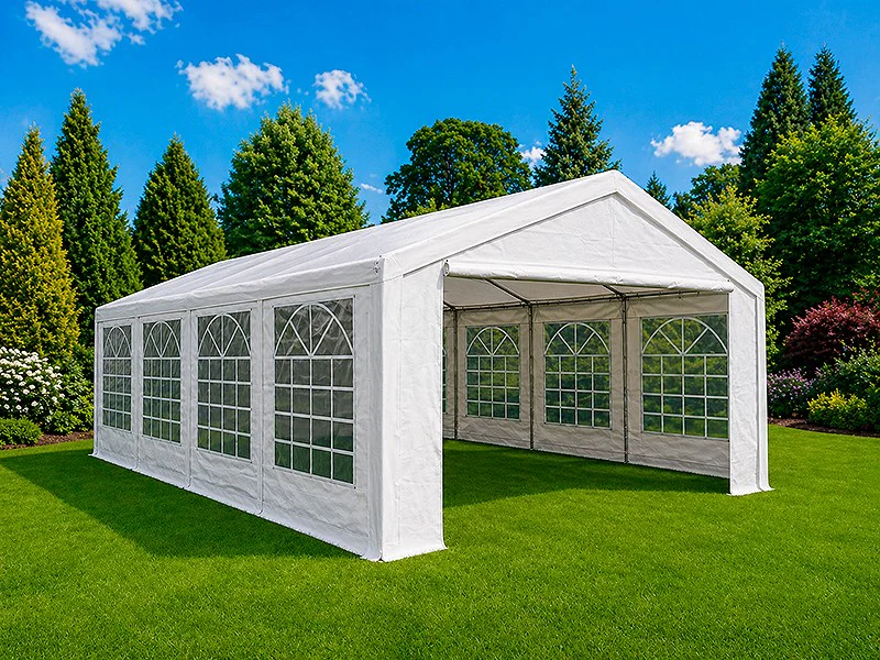 Partytelt Basic 5x8m PE 500, Hvit - Image 4