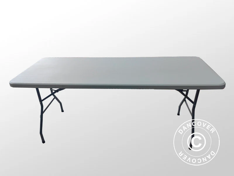 Bankettbord 180x75x74cm, Lysegrå (1 stk.) - Image 4
