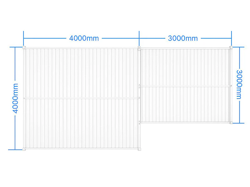 Bioklimatisk pergola paviljong San Pablo Alu+, 3x3m, 4x4m, Hvit, 2 stk. - Image 6