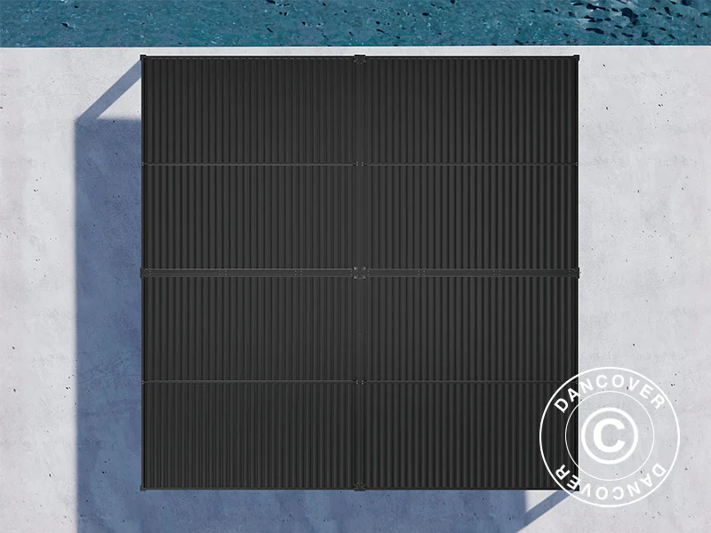 Bioklimatisk pergola paviljong San Pablo Alu+, 3x3m, Svart, 4 stk. - Image 5