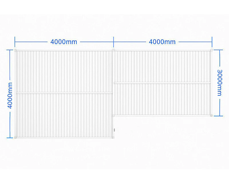 Bioklimatisk pergola paviljong San Pablo Alu+, 3x4m, 4x4m, Hvit, 2 stk. - Image 6