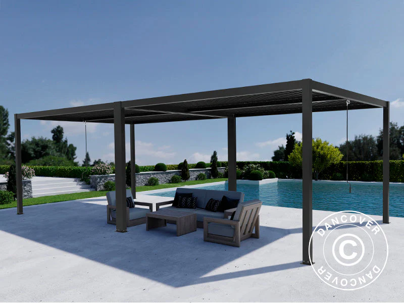 Bioklimatisk pergola paviljong San Pablo Alu+, 3x4m, Svar, 2 stk. - Image 2