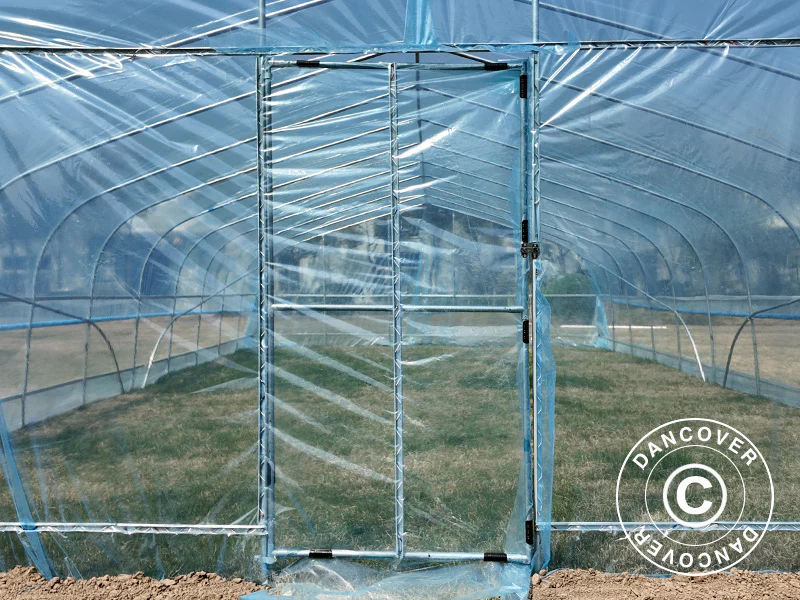 Duk for polytunnel drivhus GH18400, 6x10x2,5m, 100-mikron PO-film, Transparent - Image 7