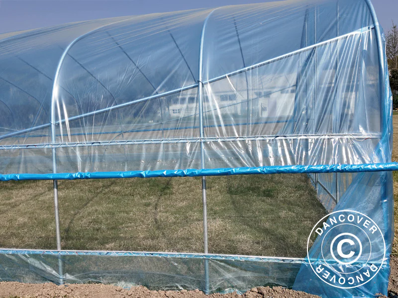 Duk for polytunnel drivhus GH18410, 6x20x2,5m, 100-mikron PO-film, Transparent - Image 5