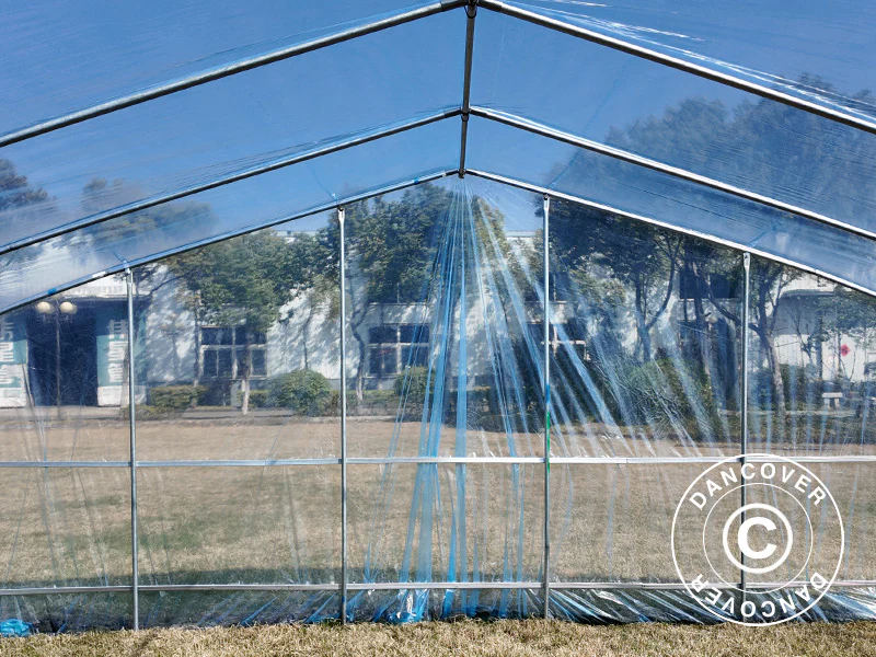 Duk for polytunnel drivhus GH18410, 6x20x2,5m, 100-mikron PO-film, Transparent - Image 6