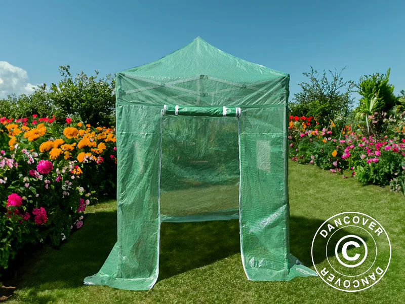 Duk til FleX-drivhus, 2x2m, PE, Transparent/Grønn - Image 4