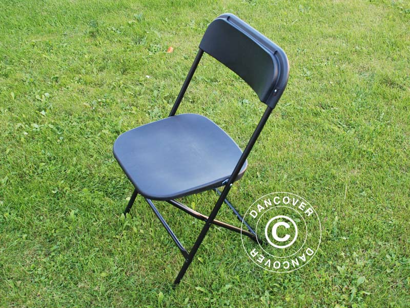 Festpakke, 1 klappbord (180cm) + 8 stoler, Lysegrå/Svart - Image 4