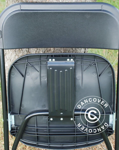 Festpakke, 1 klappbord (180cm) + 8 stoler, Lysegrå/Svart - Image 7