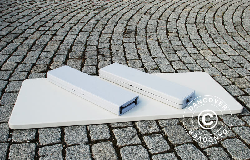 Festpakke med 1 klappbord (240cm) + 2 sammenleggbare benke (244cm) - Image 6