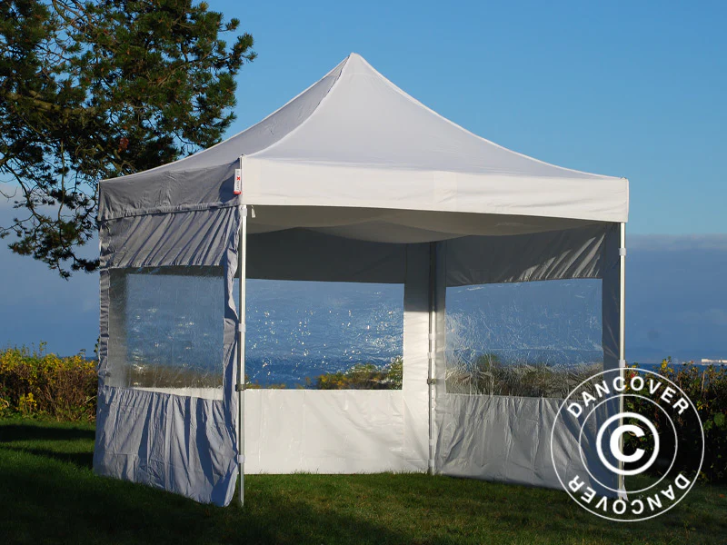 FleXtents takdrapering, Hvit, til 3x3m Quick-up telt - Image 5