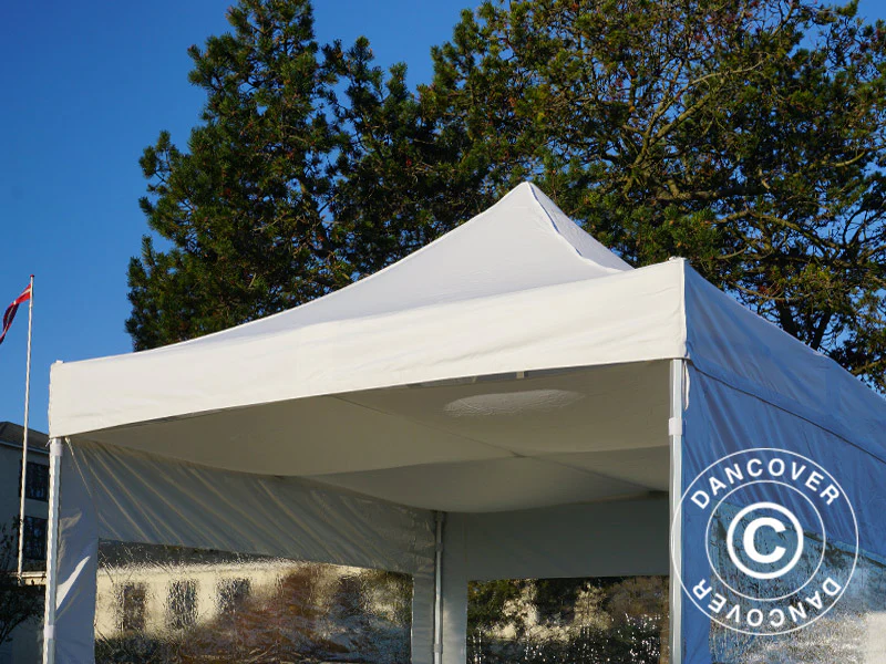 FleXtents takdrapering, Hvit, til 4x4m Quick-up telt - Image 15