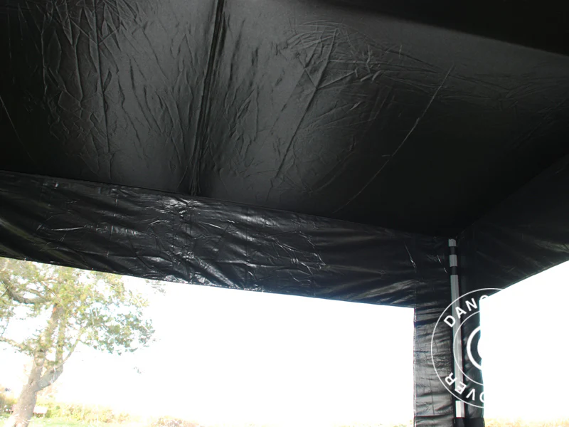 FleXtents takdrapering, Svart, til 3x3m Quick-up telt - Image 5