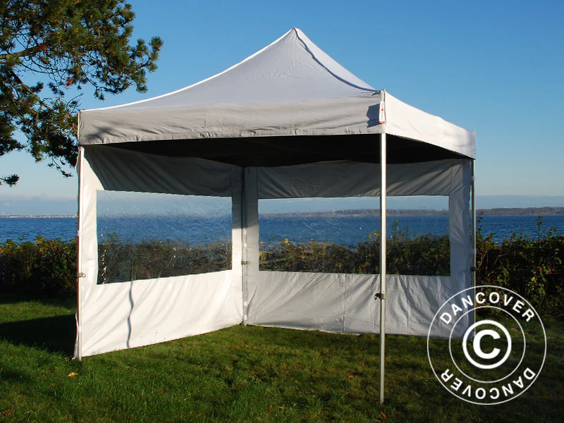 FleXtents takdrapering, Svart, til 3x3m Quick-up telt - Image 7