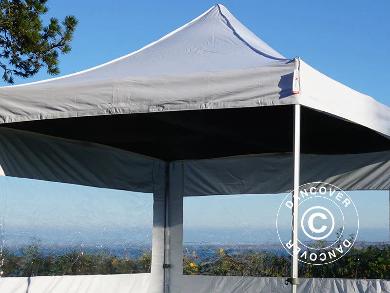 FleXtents takdrapering, Svart, til 3x6m Quick-up telt - Image 3