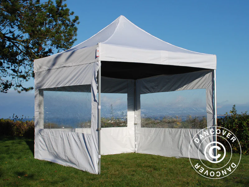 FleXtents takdrapering, Svart, til 4x4m Quick-up telt - Image 11