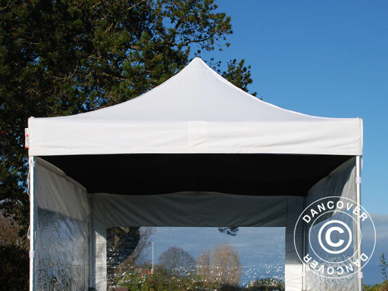 FleXtents takdrapering, Svart, til 4x4m Quick-up telt - Image 14