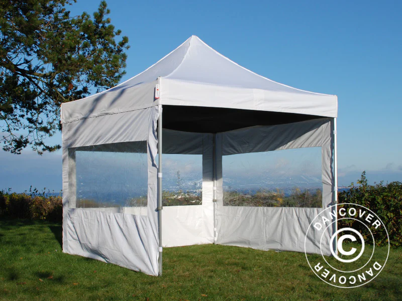 FleXtents takdrapering, Svart, til 4x4m Quick-up telt - Image 15
