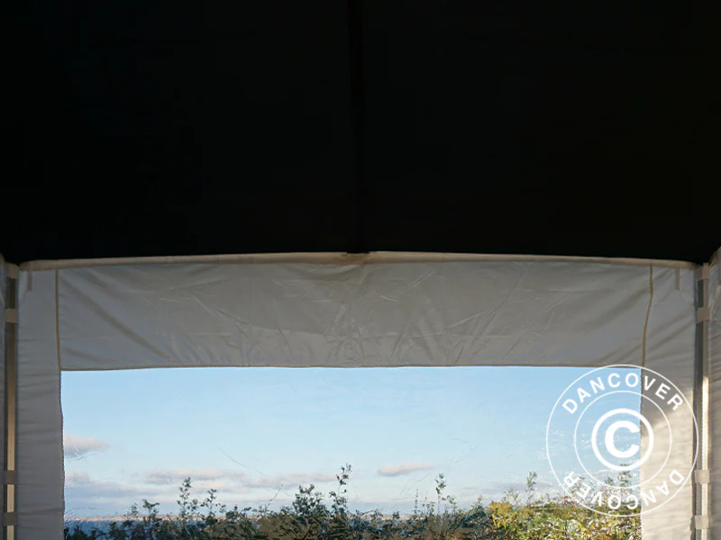 FleXtents takdrapering, Svart, til 4x4m Quick-up telt - Image 16