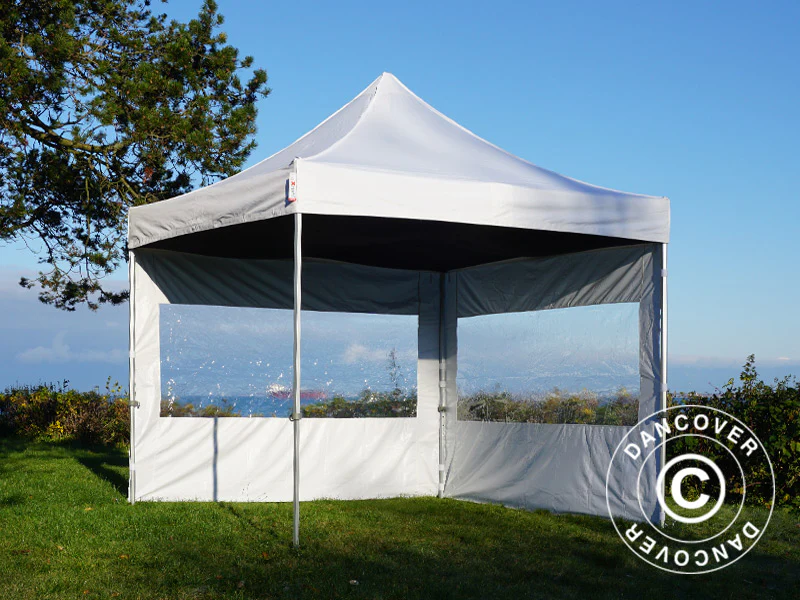 FleXtents takdrapering, Svart, til 4x4m Quick-up telt - Image 19
