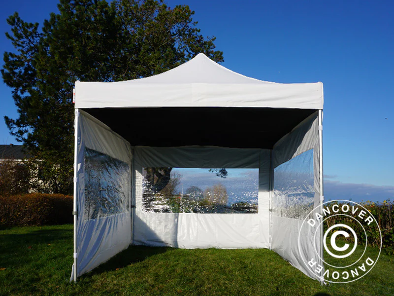 FleXtents takdrapering, Svart, til 4x4m Quick-up telt - Image 4