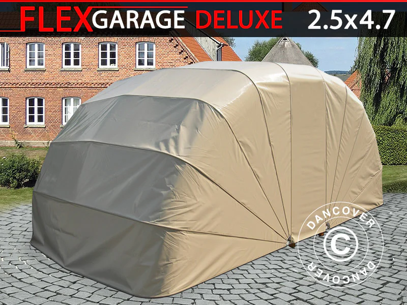 Foldegarasje (bil), ECO, 2,5x4,7x2m, beige