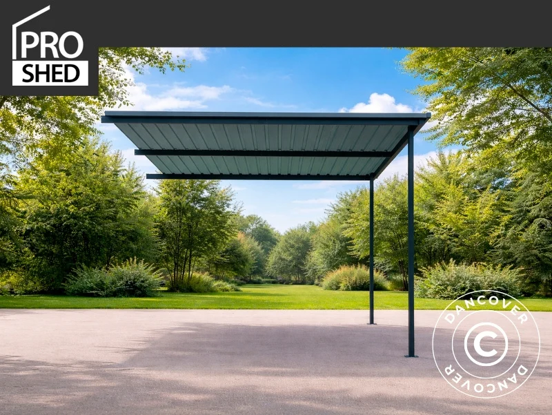 Forlengelse f/redskapsbod m/skylight, 2,36x1,93x2,02m, 4,55m2, ProShed®, Antrasitt
