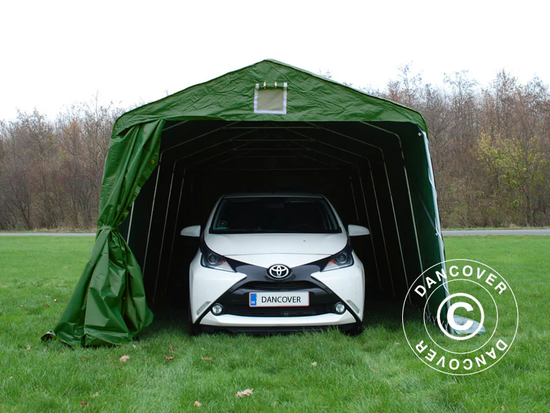 Garasjetelt PRO 3,3x6x2,4m PVC, Grønn - Image 2