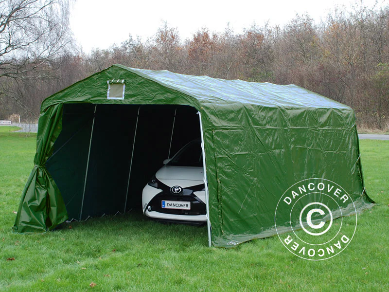 Garasjetelt PRO 3,3x6x2,4m PVC, Grønn - Image 4