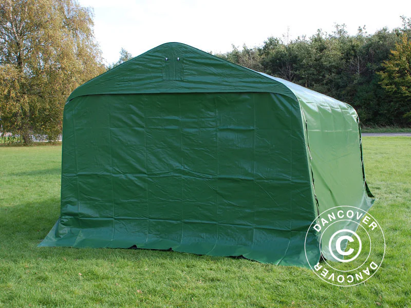 Garasjetelt PRO 3,6x4,8x2,68m, PVC, Grønn - Image 5