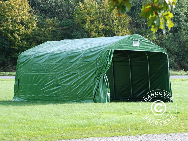 Garasjetelt PRO 3,6x6x2,68m PVC, Grønn - Image 2